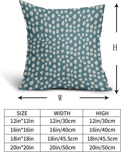 Vista 5 de Sweetshow Juego de 2 fundas de almohada de 16 x 16 pulgadas, diseño bohemio, con diseño de lunares, moderno y moderno, para exteriores, decorativas