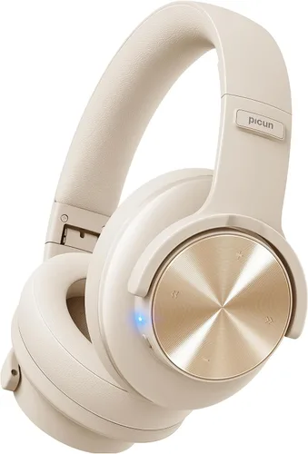 Vista 11 de Picun B8 - Auriculares inalámbricos Bluetooth, 120 horas de reproducción, modos 3EQ, color gris Over-Ear, Built-in Microphone, Multipoint