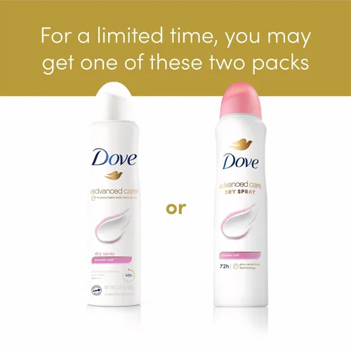 Vista 8 de Dove Advanced Care - Desodorante antitranspirante en polvo, suave, 3.8