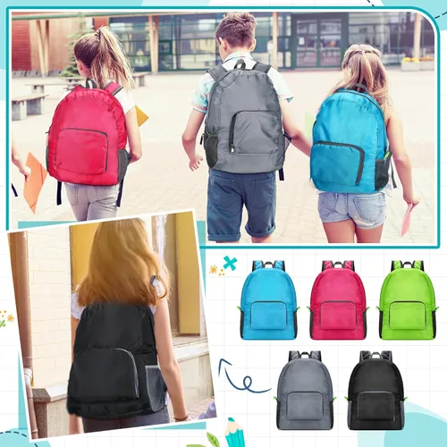 Vista 6 de 10 mochilas a granel de 16.5 pulgadas, ligeras, mochila para estudiantes, escuela, mochila informal para niños y niñas, viajes al aire libre, 5
