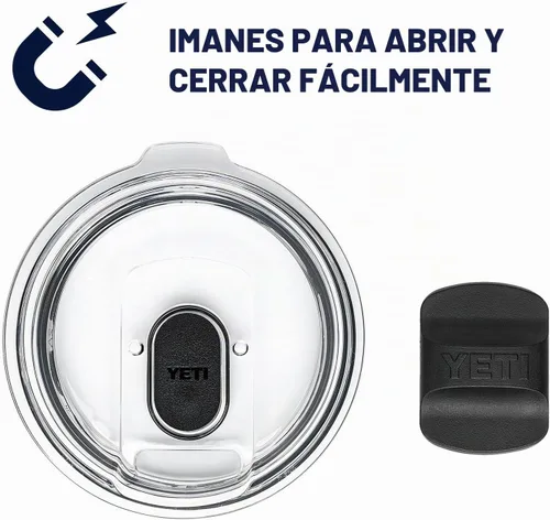 Vista 7 de YETI Rambler - Taza de acero inoxidable aislada al vacío con tapa MagSlider, 24 onzas