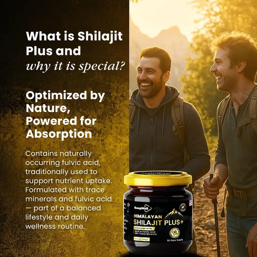 Vista 3 de Resina Shilajit orgánica pura del Himalaya, Ashwagandha natural, pimienta negra Shilajit Gold para hombres y mujeres, ácido fúlvico 85 +