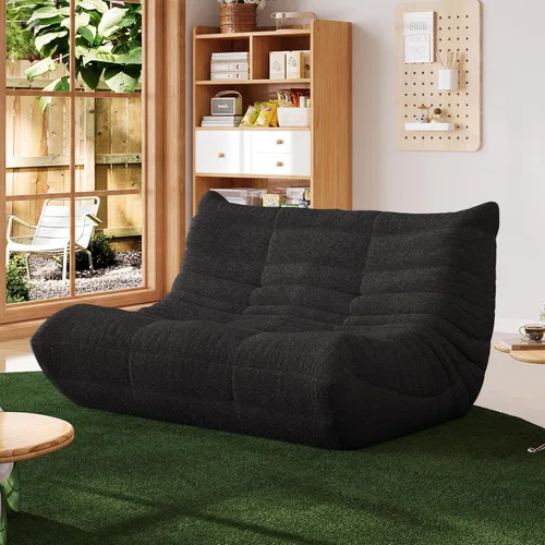 Vista 36 de YVDNHP Puf de espuma viscoelástica, sofá Fireside Togo con almohada