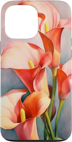 Vista 24 de Calla Lilies Flower Floral Watercolor Case for iPhone 17