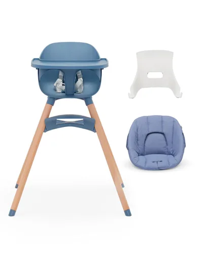 Vista 14 de Lalo The Chair Silla alta convertible 3 en 1 para bebés y niños pequeños, bandeja apta para lavavajillas, reposapiés ajustable, arándano