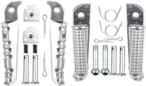 Vista 2 de Reposapiés de la motocicleta delantero/trasero reposapiés Estriberas Pedal de resorte para Yam & aha FZ-09 MT09 MT07 MT03 MT10 R3