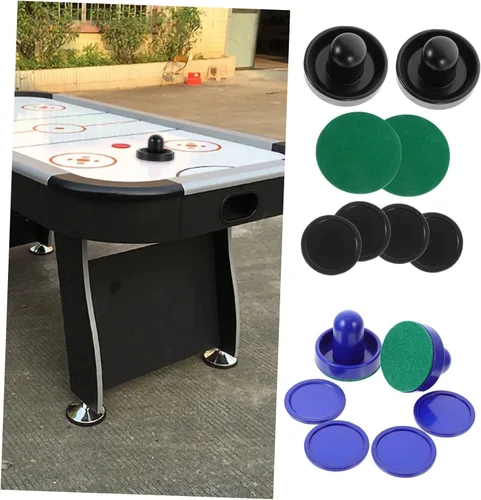 Vista 5 de 2 juegos de mini discos de hockey de aire para juegos de mesa, accesorios duraderos de hockey sobre hielo para juegos mejorados para adultos