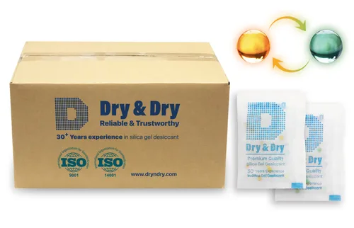 Vista 30 de Dry & Dry - Paquetes de gel de sílice naranja indicador de 1 gramo, deshumidificadores desecantes, paquetes de gel de sílice seguros para alimentos