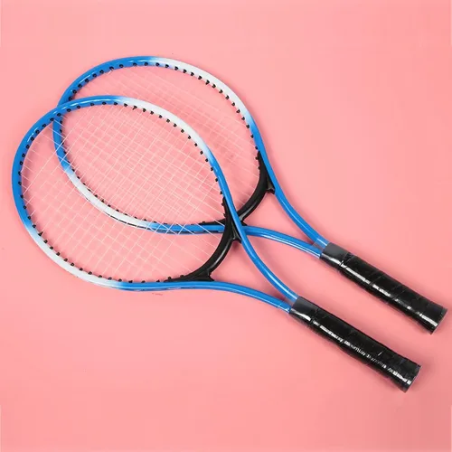 Vista 2 de Raqueta de tenis para niños, raquetas de tenis recreativas para jóvenes de aleación de hierro con bolsa de transporte, apta para Jior, jóvenes