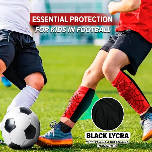 Vista 7 de Espinollaras de fútbol irrompibles para niños Incluyen mangas Espinollaras de fútbol para jóvenes y adultos Colores vibrantes