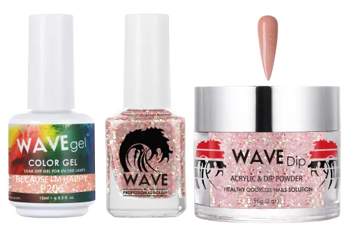 Vista 60 de WAVEGEL - Juego de gel de remojo, laca de uñas y polvo acrílico a juego - Colección Simplicity - #P109 Blizzard