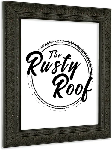Vista 4 de The Rusty Roof - 3 x 5 pulgadas - Marco de fotos champán Venecia - Madera maciza - 1 5/8 pulgadas de ancho - Hecho a mano en los Estados Unidos