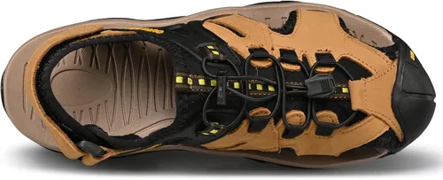 Vista 5 de Sandalias deportivas para hombre, sandalias de senderismo al aire libre, sandalias de agua con punta cerrada, informales, ligeras, transpirables