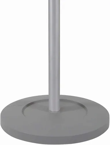 Vista 4 de Alba PMWAVE - Árbol de abrigo ondulado, seis perchas/dos perillas/cuatro ganchos, acero plateado / madera