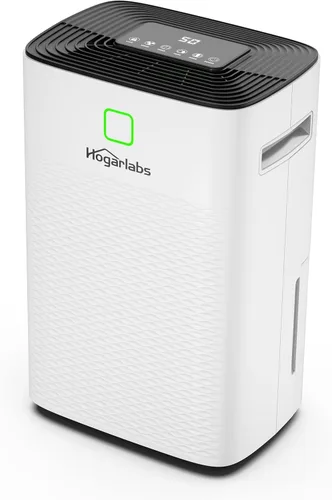 Vista 10 de HOGARLABS Deshumidificadores de 30 pintas para el hogar y sótanos, con 3 modos de funcionamiento, protección contra desbordamiento y apagado