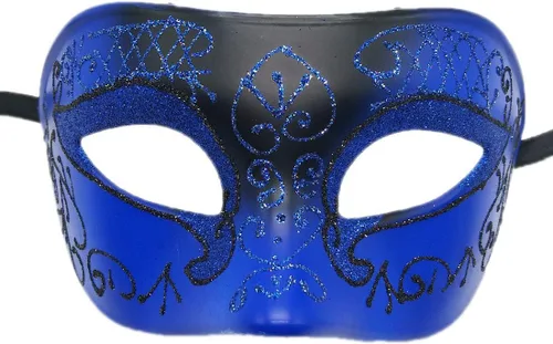 Vista 5 de Coolwife Máscaras de Mascarada para Parejas de Metal Veneciano Mardi Gras Fiesta Nocturna Baile de Graduación Máscara de Disfraz