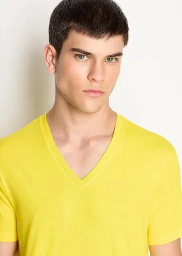 Vista 5 de Armani Exchange Camiseta básica con cuello en V Pima para hombre