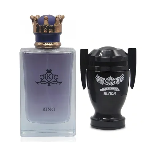 Vista 29 de King&1 Billion Lucky Men Colonia Set Eau De Parfum Spray para hombres, notas afrutadas enriquecidas por una fuerte fragancia a base de madera, ideal