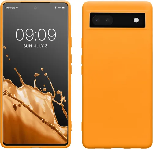 Vista 19 de kwmobile Funda compatible con Google Pixel 6a - Funda protectora delgada de silicona TPU - Arctic Night