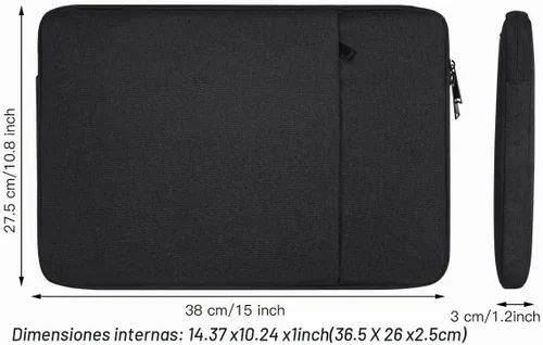 Vista 2 de Funda portátil para tableta de dibujo para HUION KAMVAS 13/Inspiroy 2 L/H1060P/H950P, XP-Pen Deco 01 V3, negro