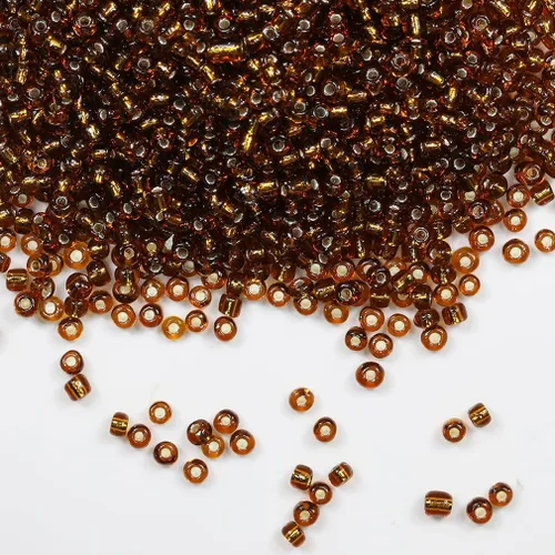 Vista 22 de Cuentas de Semilla de Vidrio Transparentes con Línea Plateada Tamaño 8/0 Artesanías Cuentas de Semilla de Cristal de 3 mm para Hacer Joyas