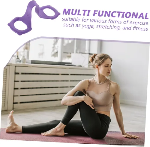 Vista 3 de Tensor de yoga multifunción Bandas de estiramiento Banda de resistencia elástica Expansor de pecho Ejercicio Herramienta de fitness portátil