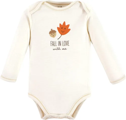 Vista 5 de Touched by Nature baby-girls Organic Cotton Long-sleeve Bodysuits