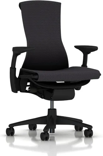 Vista 10 de Herman Miller Embody Silla Ergonómica de Oficina Brazos Totalmente Ajustables y Ruedas para Alfombra Negro Balance