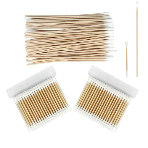 Vista 11 de 800 Hisopos de Algodón de Bambú - Bastoncillos de Algodón Orgánico Natural con Puntas Dobles, Hipoalergénicos, Hisopos Biodegradables para Limpieza