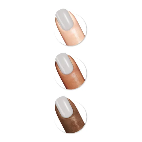 Vista 43 de Sally Hansen Xtreme Wear Esmalte de uñas sin rayas, acabado brillante, duradero, resistente a las astillas, transparente, color de uñas plateado 130