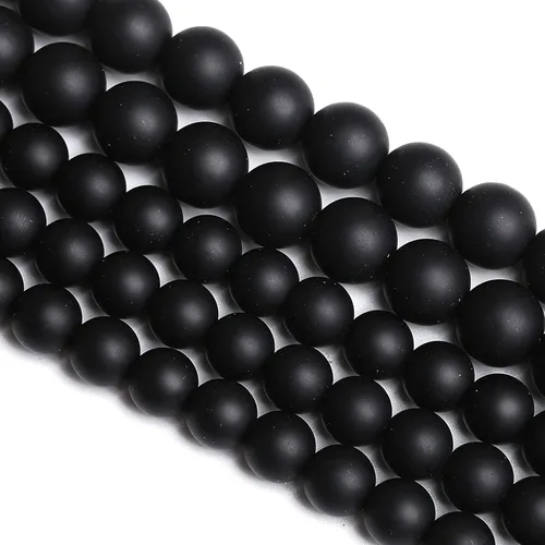 Vista 135 de 4MM 86 piezas Cuentas sueltas de piedra natural de amazonita calcedonia para hacer joyería DIY Pulsera Collar 1 hebra