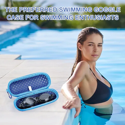 Vista 4 de Estuche para Gafas de Natación para Gafas de Natación, Fundas Protectoras para Gafas con Clip, Gafas de Sol, Gafas, Deportes