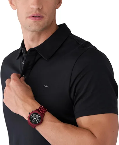 Vista 14 de Michael Kors Runway - Reloj cronógrafo de acero inoxidable para hombre con correa de acero o silicona