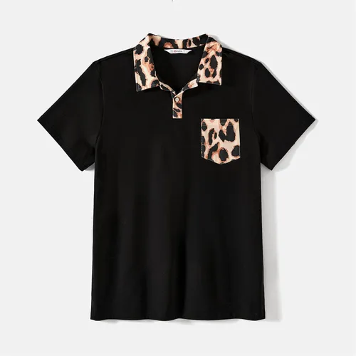 Vista 3 de PATPAT Conjuntos familiares a juego para mamá y yo con tirantes delgados, vestidos casuales sin mangas y camisetas de manga corta