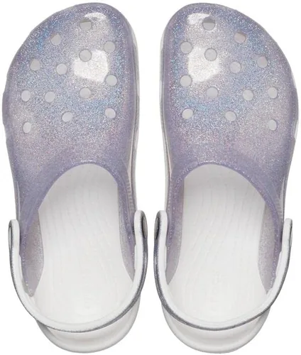 Vista 5 de Crocs Zuecos translúcidos clásicos unisex para adultos