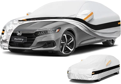 Vista 41 de Funda para Automóvil de 10 Capas Impermeable para Todo Clima para Coupé Hatchback, 100% Impermeable Fundas para Automóvil de Exterior Ajuste