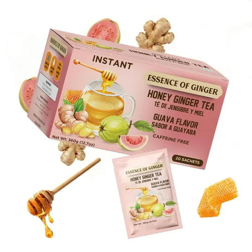 Vista 10 de Life Plus Style Gourmet Essence of Ginger Honey Ginger Canela, té de hierbas 20 paquetes de té instantáneo en polvo, sin cafeína, mezcla de canela