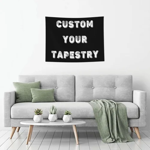 Vista 6 de Tapiz personalizado para cargar imágenes para colgar en la pared, telón de fondo personalizado con foto y texto, carteles personalizados