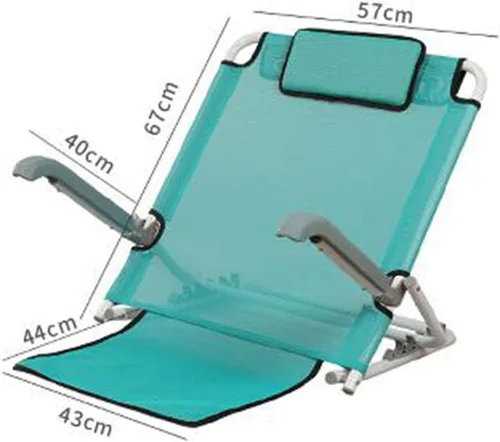 Vista 5 de Respaldo de cama ajustable, almohadas de descanso en cama de lectura, respaldo de cama elevable, portátil, plegable, ajustable, respaldo de espalda