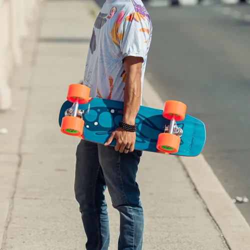 Vista 6 de Orangatang Dad BOD - Juego de 4 ruedas de 4.134 in para crucero, patinetas eléctricas