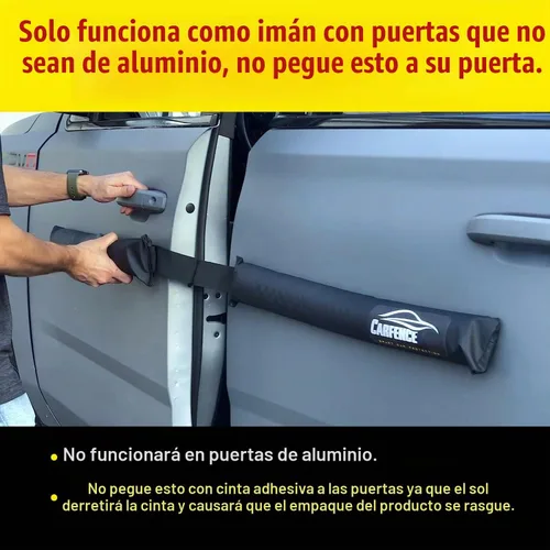 Vista 8 de HRX Protector de abolladuras para puertas de auto para puertas de auto no de aluminio - Paquete de 4 puertas - Protectores de puerta magnéticos