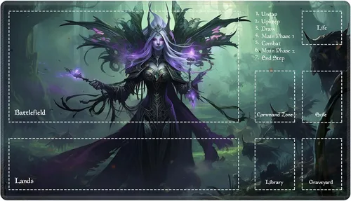 Vista 68 de Alfombra de juego con zonas para juego de cartas MTG, alfombras de juego de mesa, alfombras de juego de mesa de Magic, 61x35.5 cm, alfombra de juego