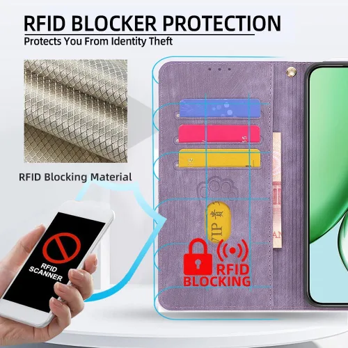 Vista 5 de Funda compatible con Huawei Y9 Prime 2019 con protector de pantalla de vidrio templado, bloqueo RFID, purpurina dorada y luminosa, LPT-DJS