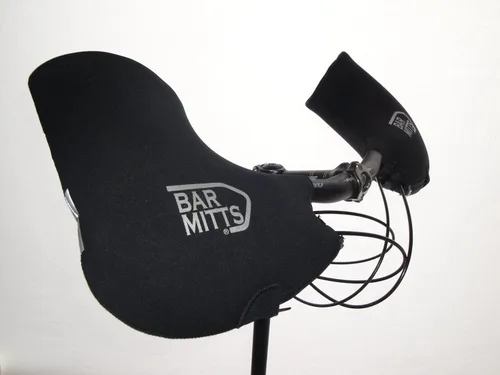 Vista 7 de Bar Mitts manoplas para el manubrio de la bicicleta, de color negro