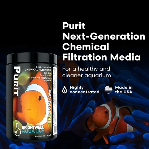 Vista 2 de Brightwell Aquatics - Purit Medios de filtración química de última generación - para uso en todos los acuarios marinos y de agua dulce