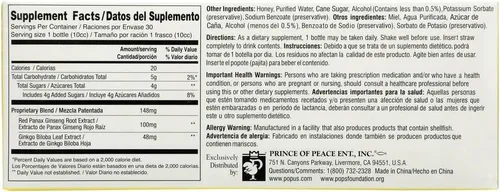 Vista 3 de Prince Of Peace Ginkgo Biloba&Red Pan Gns 30X10 Cc