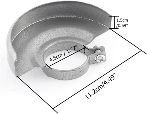 Vista 2 de 1 unids amoladora angular de metal plata amoladora angular protector de seguridad cubierta rueda