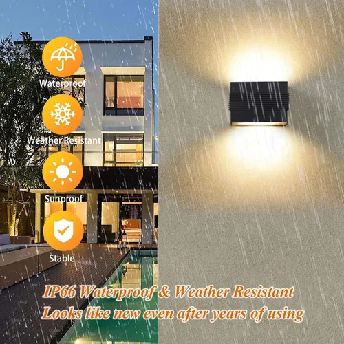 Vista 4 de Kawell Apliques de pared LED modernos para interiores y exteriores, lámpara de pared LED creativa de 10 W, pasillo, montaje en pared, accesorios