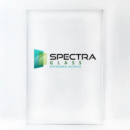 Vista 2 de Hojas de plexiglás acrílico transparente Spectra Glass de 12 x 12 pulgadas (1/4 pulgadas de grosor). 17 veces más fuerte que el cristal. Hoja