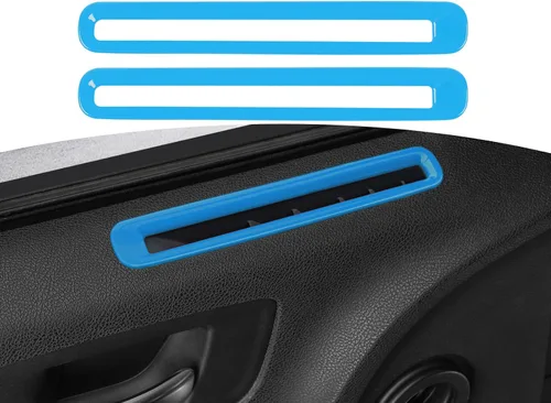 Vista 17 de RT-TCZ para Charger Cubierta de ventilación de aire de puerta Adecuada para Dodge Charger 2011-2023 Accesorios de interior azul 2 piezas